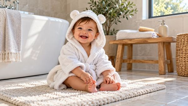 Top 5 peignoirs doux pour le bien-être de votre bébé après le bain