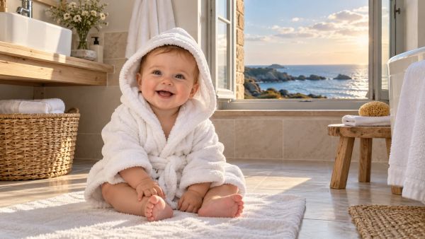 Top 5 peignoirs doux pour le bien-être de votre bébé après le bain